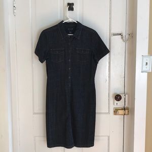 Jean, knee length dress